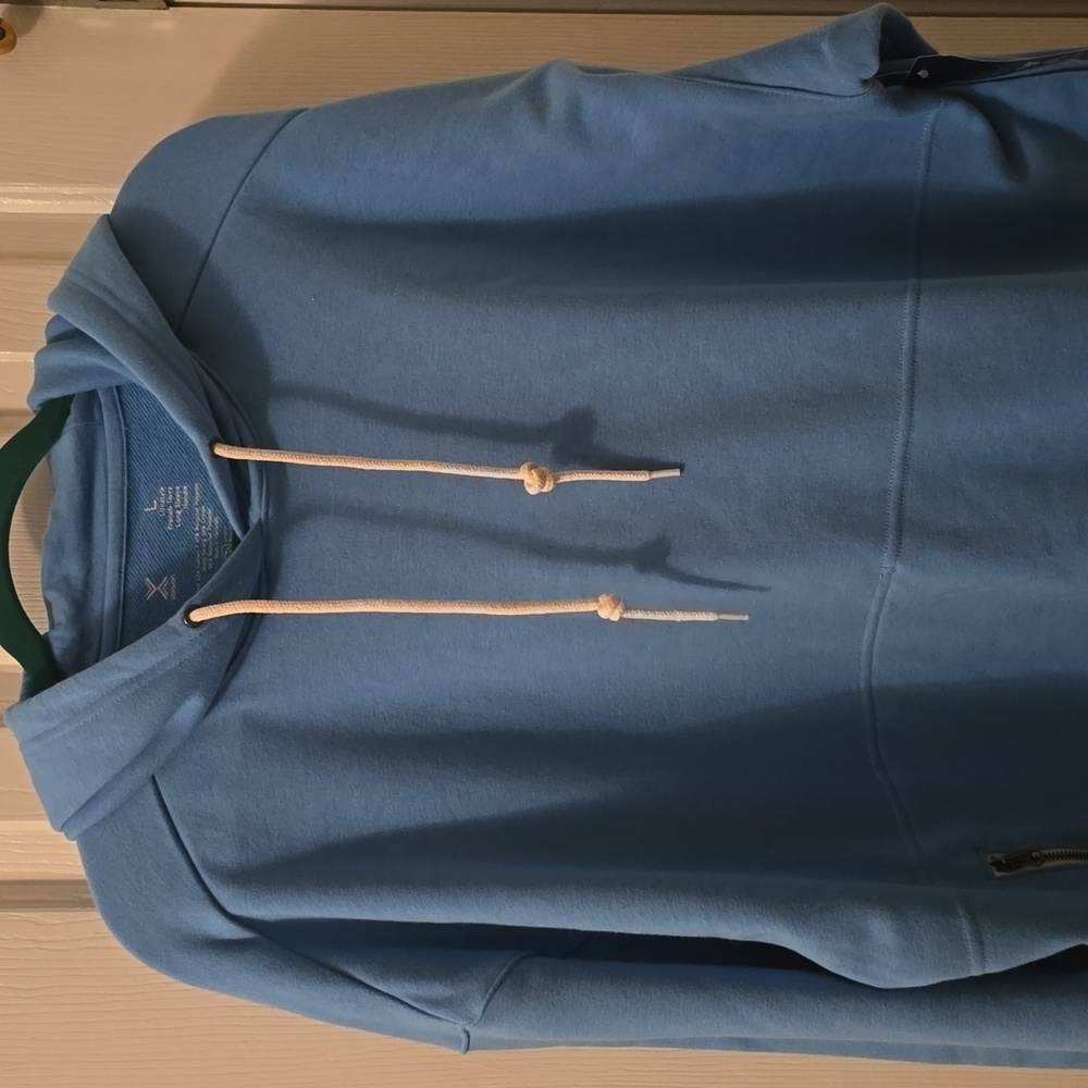 XERSION BRAND MEN'S BLUE PULLOVER HOODIE SIZE LARGE